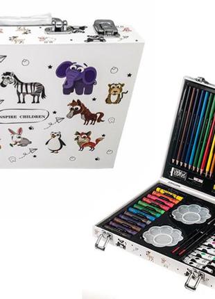 Набор для рисования и творчества (48 предметов) в чемодане маль. "inspire children"