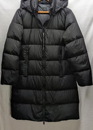 Ультралегкий довгий пуховик, armani exchange.