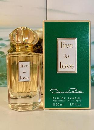 Edp oscar de la renta live in love 50 мл рідкісність знятість