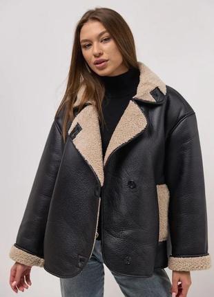 Трендовая дубленка в стиле zara