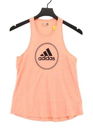Майка из смеси коттона и вискозы с логотипом от adidas