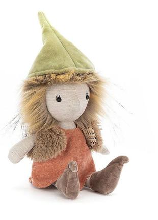 Мягкая игрушка лесной эльф jellycat, фея, гном, кукла