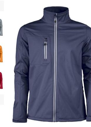 Куртка softshell. чоловіча, 3-шарова тканина з функціональною мембраною та зігріваючим флісом усередині. фірма printer red flag.