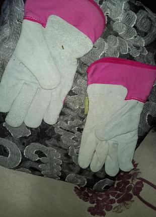 Робочі рукавички для дітей рожевий 6