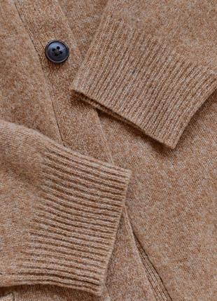 Шерстяной кардиган uniqlo. теплая кофта шерсть. идеальный кардиган на осень. кофта 100% шерсть8 фото