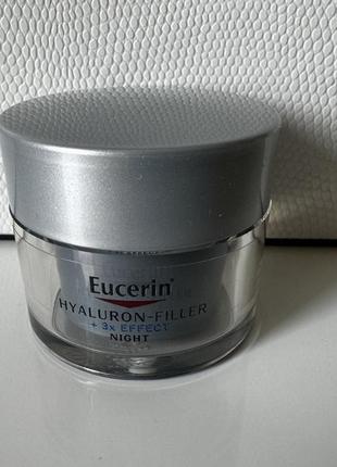 Нічний крем проти старіння шкіри eucerin hyaluron-filler+ 3x effect mini, 20 мл