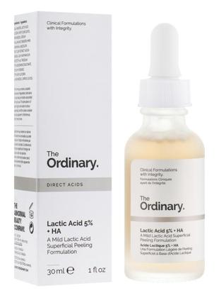 Пилинг с 5% молочной и гиалуроновой кислотой the ordinary - lactic acid 5% + ha1 фото