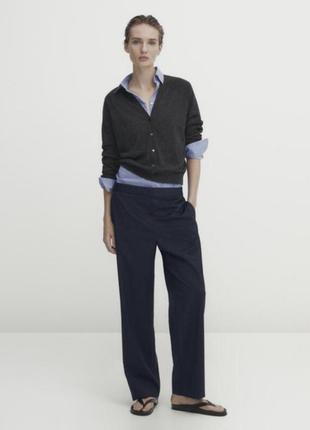 Стильный лонгслив кофта блуза светомер джемпер massimo dutti р.s/m новый