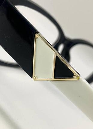 Очки унисекс корректирующие для зрения прямоугольные в пластиковой оправе широкие дужки