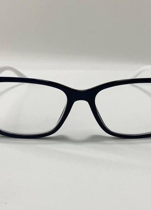 Очки унисекс корректирующие для зрения прямоугольные в пластиковой оправе широкие дужки