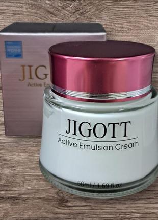 Крем для обличчя active emulsion cream, jigott - 50 мл