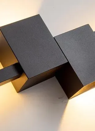 Сучасний настінний світильник бра - чорний 80 см.