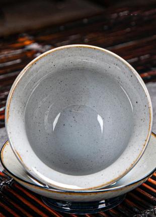 Гайвань сянлун 150мл керамика ,чаоу – посуда из трех предметов для чайной церемонии