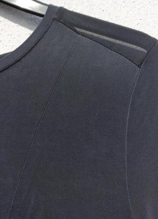 Шикарное элегантное тёмно серое платье мокрой ткани h&m7 фото