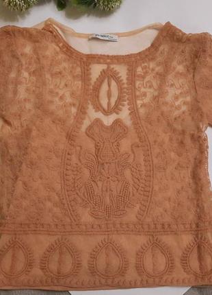 Оригинальная блуза,футболка+майка  бренда zara