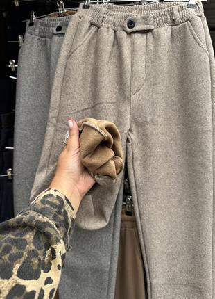 Брюки женские кашемир на меху