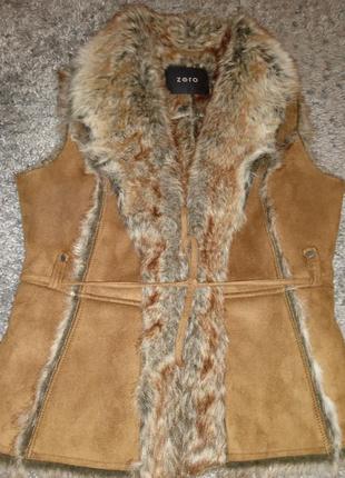 Безрукавка женская эко меха zero ничевина размер 42