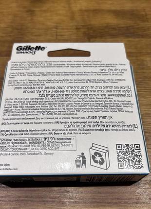 Оригінальні змінні картриджі (леза) gillette mach3 8шт2 фото