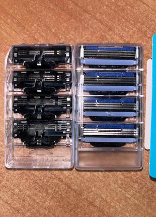 Оригінальні змінні картриджі (леза) gillette mach3 8шт4 фото