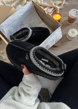 Угги жіночі tasman platform black7 фото