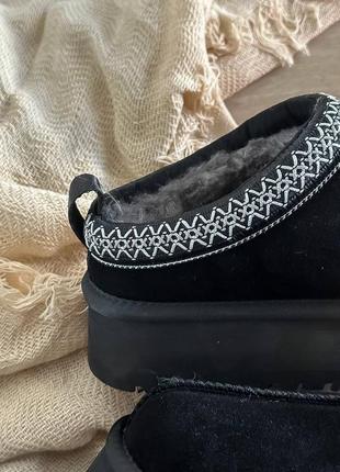 Угги жіночі tasman platform black4 фото