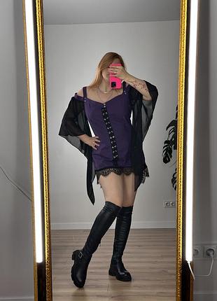 Готичное платье туника, аниме, косплей