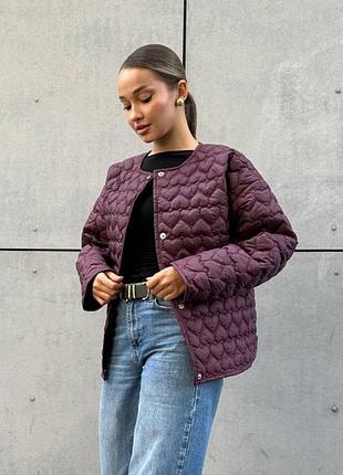 Непревзойденная новинка в стиле известного бренда 💕 куртка стеганая не продуваемая деми ♥️ курточка стёганая