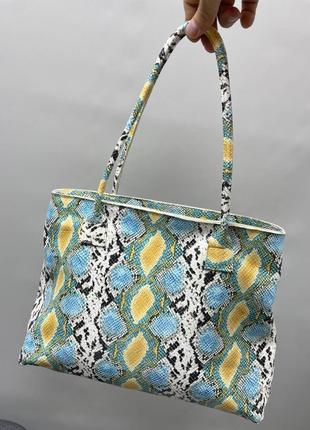 Сумка lady натуральная кожа питон классическая