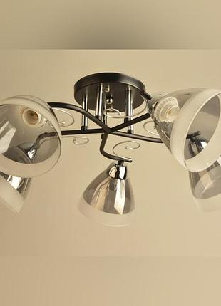 Люстра на 5 лампочок припотолочна