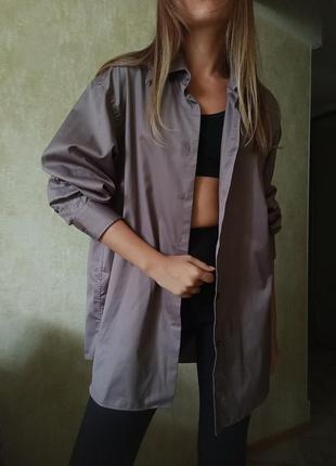 Бавовняна сорочка в кольорі тауп