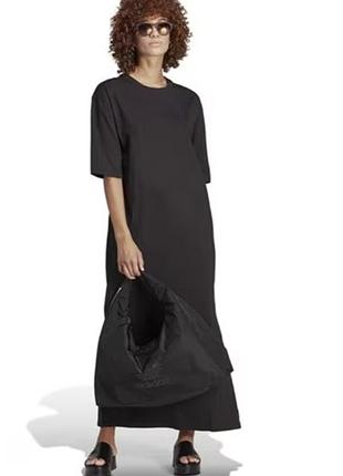 Adidas платье макси длинное платье с разрезами