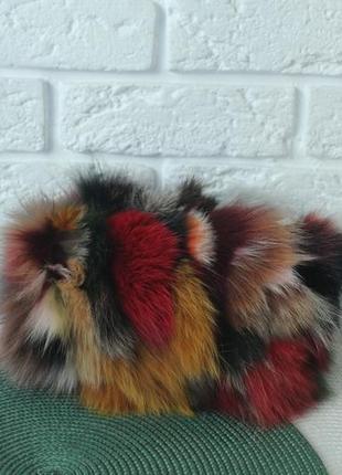 Сумочка, клатч або косметичка і одночасно муфта. натуральне хутро лисиці.