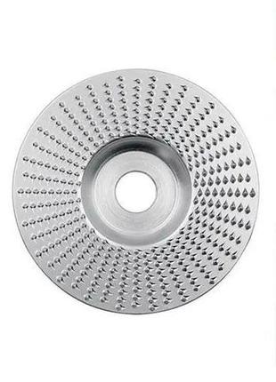 Шлифовальный, обдирочный диск (фреза-альфа диск) для дерева для болгарки 123 мм плоский