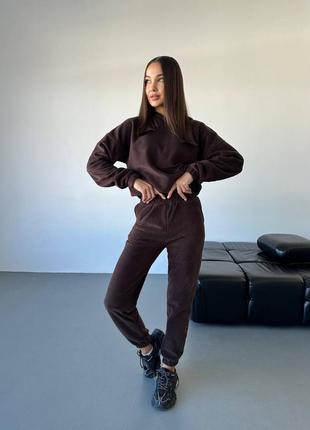 Теплий плюшевий спортивний костюм🍂must have цієї осені🍂