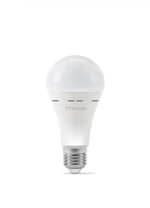 Аккумуляторная led лампа titanum a68 10w e27 4000k 220v
