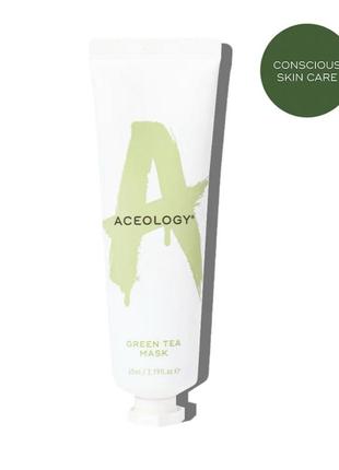 Маска із зеленим чаєм acelogy green tea mask