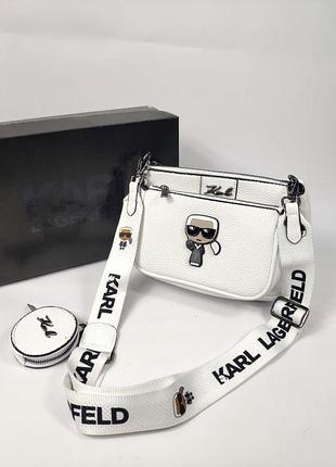 Karl lagerfeld 3 in 1 white 23x15x6