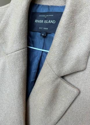 Вовняне пальто river island шикарне пальто класичне пальто6 фото