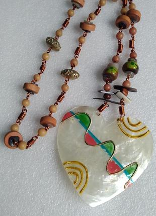 Сотуар с большим сердцем стекло эксклюзив антиквариат винтаж франция