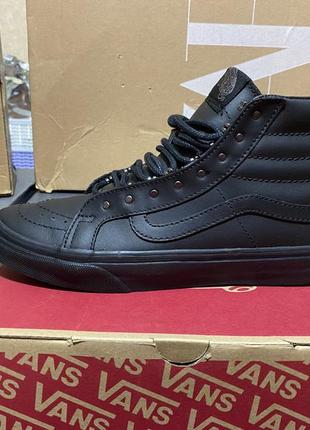 Кожаные кеды vans