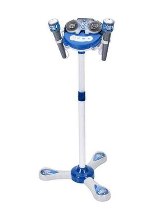 Мікрофон музика, звук, світло кол. синій mp3 6002-6003 тм китай