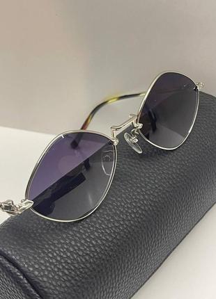 Окуляри chrome hearts diamond dog в сріблястій оправі