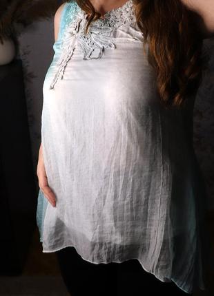 Новая нежная майка-туника, тянется, размер 483 фото