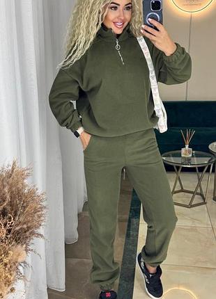 Теплий плюшевий спортивний костюм🍂❄️полар фліс🍂❄️must have