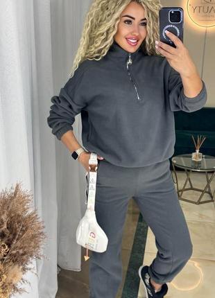 Теплый плюшевый спортивный костюм🍂❄️полар флис🍂❄️must have