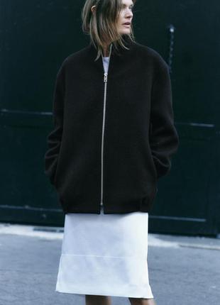 Пальто бомбер премиум коллекция zw collection zara