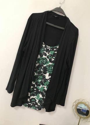 Кофта накидка с майкой debenhams 5xl
