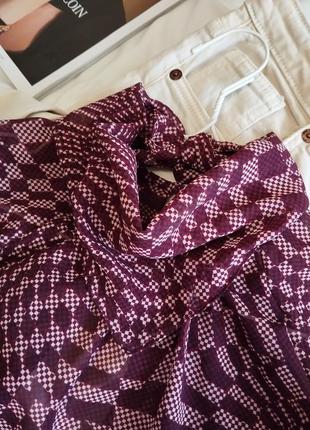 Шифонова блуза з геометричним принтом topshop3 фото