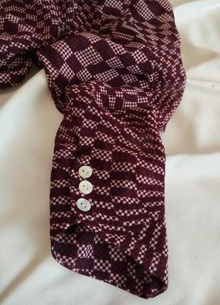 Шифонова блуза з геометричним принтом topshop5 фото