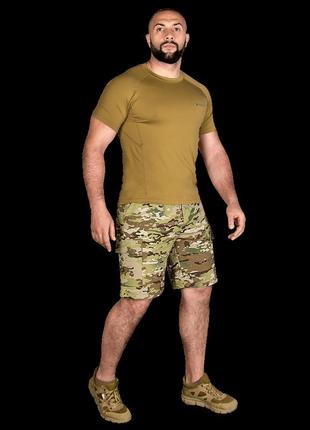Camotec шорты военные basic multicam, армейские шорты, военные летние шорты, мужские шорты мультикам2 фото
